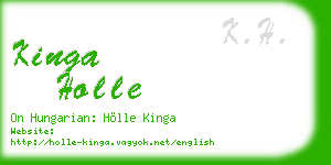 kinga holle business card